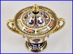 Vintage Royal Crown Derby China Old Imari 1128 Lidded Urn/vase 1st C. 1927