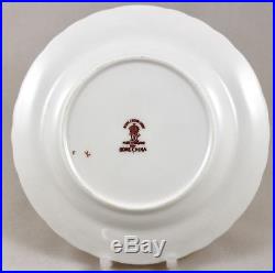 Vintage Royal Crown Derby Gold Aves 10¼ Dinner Plates X 5 1st Excellent