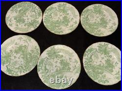 Vintage Royal Crown Derby Green Aves Bone China 38 Pc Tea Dinner Set
