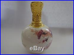 Vintage Royal Crown Derby Hand Painted Floral Porcelain Vase, 6 in