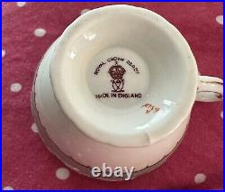 Vintage Royal Crown Derby Kendal Duesbury Cups and Saucers- 9 Sets- A789