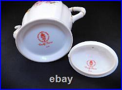 Vintage Royal Crown Derby Large Coffee Pot Derby Posies 6 cup English China 1986