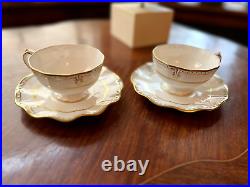 Vintage Royal Crown Derby Lombardy Tea Cup and Saucer PAIR Free Shipping