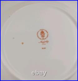 Vintage Royal Crown Derby Majesty Cobalt Blue Dinner Plate 10.5
