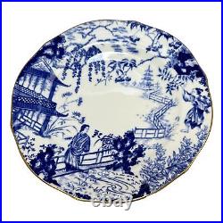 Vintage Royal Crown Derby Mikado 4 Dessert Plates 7 in 1926 Porcelain Blue White