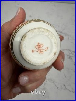 Vintage Royal Crown Derby Miniature Vase Floral Pink Roses Gold Lattice Vintage Royal Crown Derby Miniature Vase Floral Pink Roses Gold Lattice