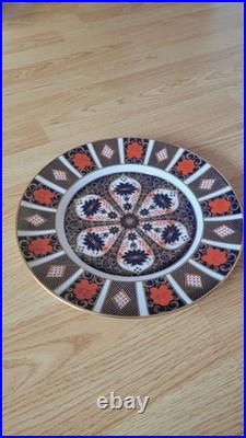 Vintage Royal Crown Derby Old Imari Dinner Plate 10 1/2 mint condition 1128