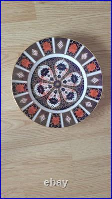 Vintage Royal Crown Derby Old Imari Dinner Plate 10 1/2 mint condition 1128