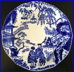 Vintage Royal Crown Derby Oriental Blue Mikado 6 Piece Place Setting 4 Available
