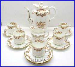 Vintage Royal Crown Derby Partial Tea Set 13 Pieces