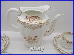 Vintage Royal Crown Derby Partial Tea Set 13 Pieces