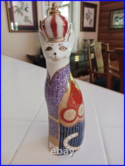 Vintage Royal Crown Derby Porcelain Abyssinian 9 Cat