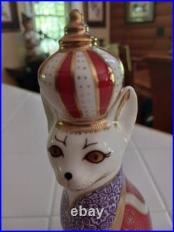 Vintage Royal Crown Derby Porcelain Abyssinian 9 Cat