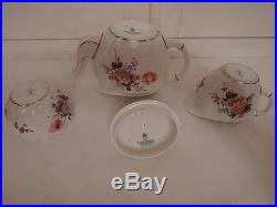Vintage Royal Crown Derby Posies Teapot & Sugar Bowl & Creamer Tea Set Bone Chin