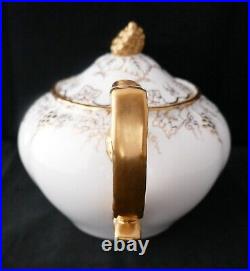 Vintage Royal Crown Derby Vine Gold TEAPOT SUGAR BOWL CREAMER SET