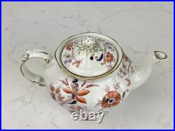 Vintage Royal Crown DerbyFresian Teapot A8022 Made in England Imari Style