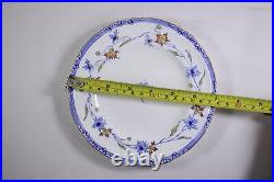 Vintage SET of 7 Royal Crown Derby cake plates, salad plates 1921 1940