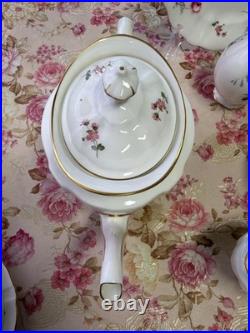 Vtg Rare Royal Crown Derby Tea Set 24 Pieces For 6 Person Derby Posies England