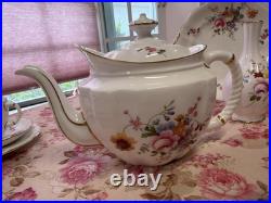 Vtg Rare Royal Crown Derby Tea Set 24 Pieces For 6 Person Derby Posies England