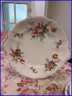 Vtg Rare Royal Crown Derby Tea Set 24 Pieces For 6 Person Derby Posies England