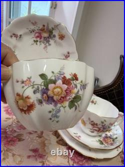 Vtg Rare Royal Crown Derby Tea Set 24 Pieces For 6 Person Derby Posies England