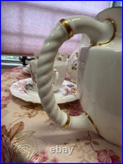 Vtg Rare Royal Crown Derby Tea Set 24 Pieces For 6 Person Derby Posies England