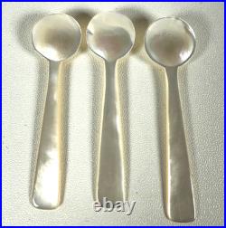 Vtg Royal Crown Derby Howard Eliot Blue Polka Dot Porcelain Knives Forks Mop Spo