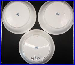 Vtg. Royal Crown Derby Mikado Set Of 3 Bone China Bowls 7.5 England