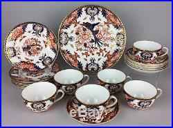 -royal Crown Derby- Kings Imari 383 Tea Coffee Set Service Cup Can Saucer Plates